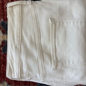 Universal Thread White Skinny Jeans with Textured Denim
